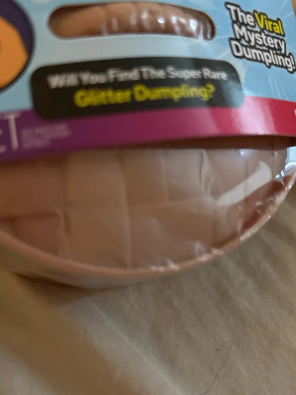Glitter Mystery Dumpling in Pink Bowl